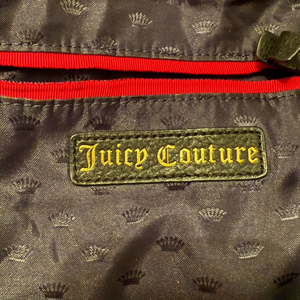 Juicy Couture Black Leather Shoulder Bag - Picture 5 of 7